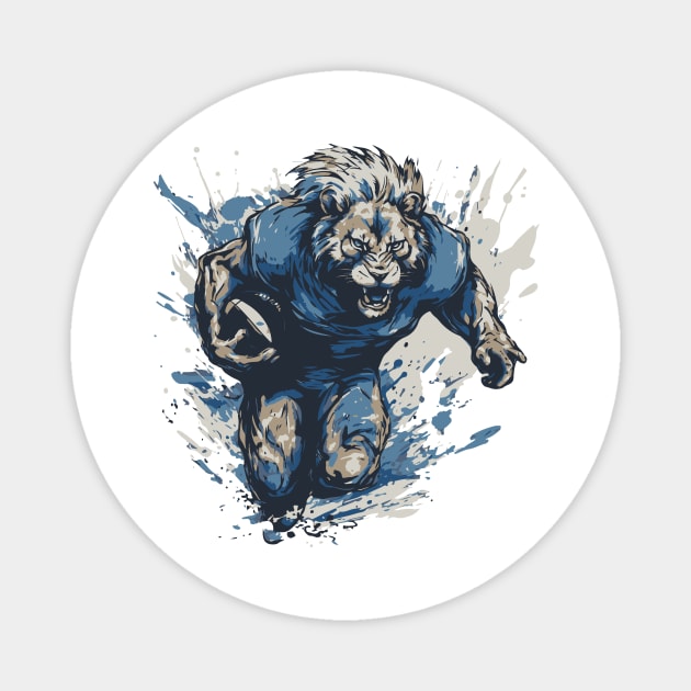 Detroit Lions Magnet by Hoperative